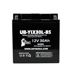 Upstart Battery YIX30L-BS fits Polaris Sportsman 500 X2 and RZR 800 families