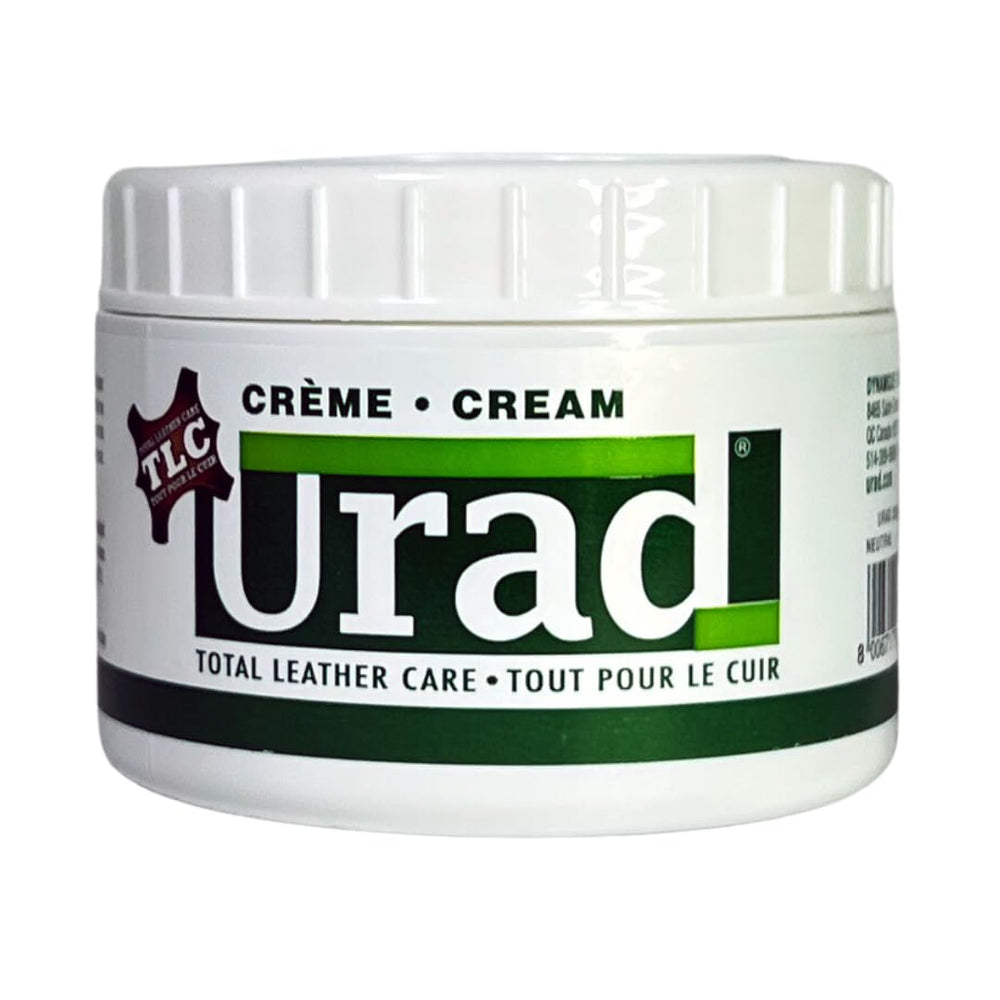 URAD leather conditioner 7oz bottle enables easy at-home care.