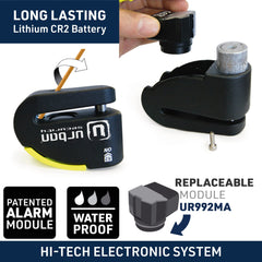 Urban 999 double locking ends enhance tamper resistance and security.