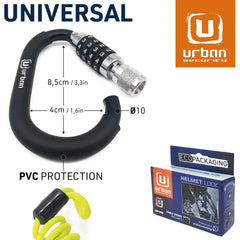 Visible braided cable adds deterrence during urban commutes.