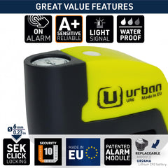 Urban UR6 waterproof seal and anti-rust treatment for rain-ready use.