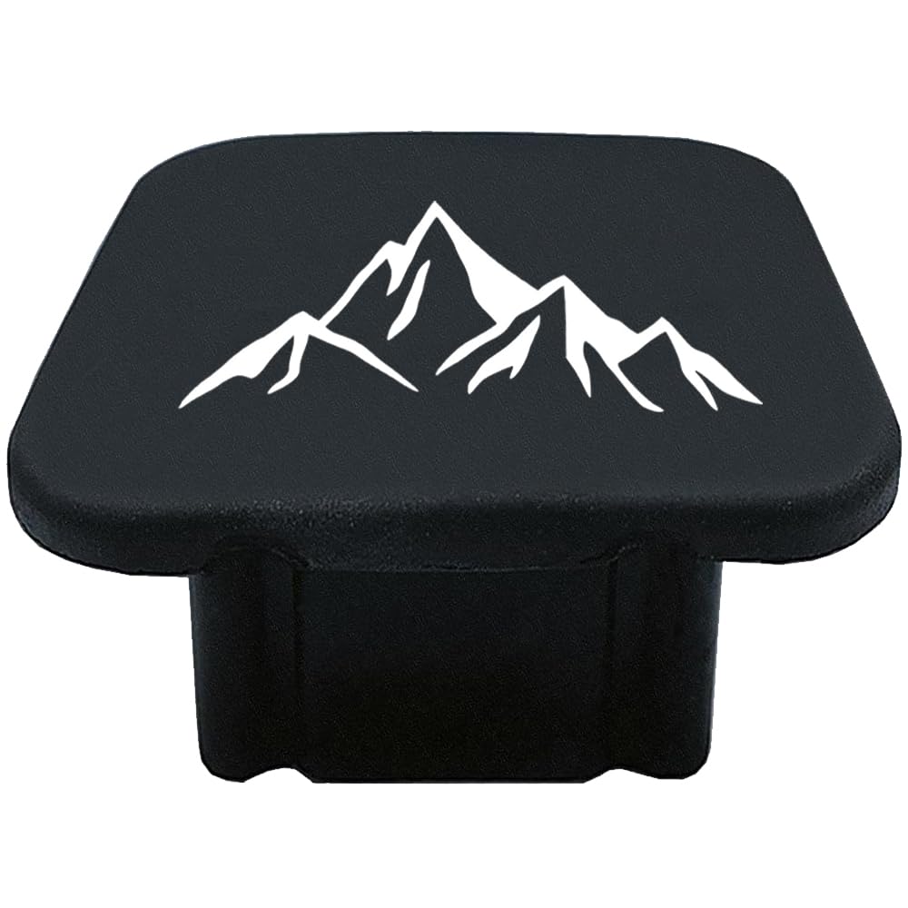 URHWYTV trailer hitch cover with logo pattern protects the receiver from dirt