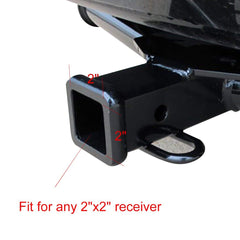 URHWYTV trailer hitch cover on a vehicle adds a finished look