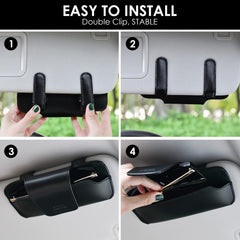 URIZZD universal-fit holder suits most visors in cars, SUVs, and trucks.