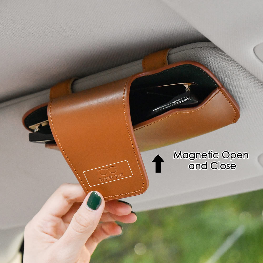 URIZZD magnetic open-close design keeps glasses secure during drive.
