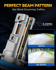 Ursprung H11 LED beam pattern 360° with no dark spots