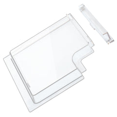 URYKEC installation guide-style snap-fit demonstration for RV door