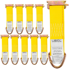 US Cargo Control E-Track rope tie-off showing 6.5 inch length for secure cargo fastening