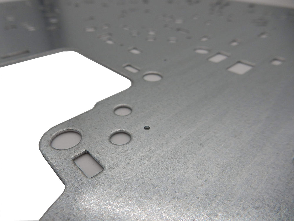 USA-made Transgo separator plate in tempered steel for durable valve body performance