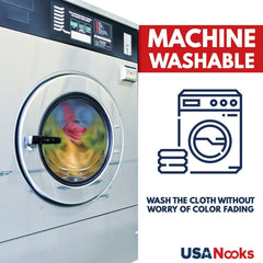 USANOOKS multi-surface microfiber cloth helps clean various surfaces efficiently.