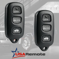 USARemote Avalon key fob back view, panic button visible for roadside help.