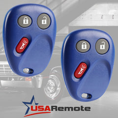 USARemote blue keyfob back view, matching original design.