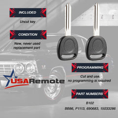 USARemote keyless remote for Chevy Tahoe, ready for quick replacement