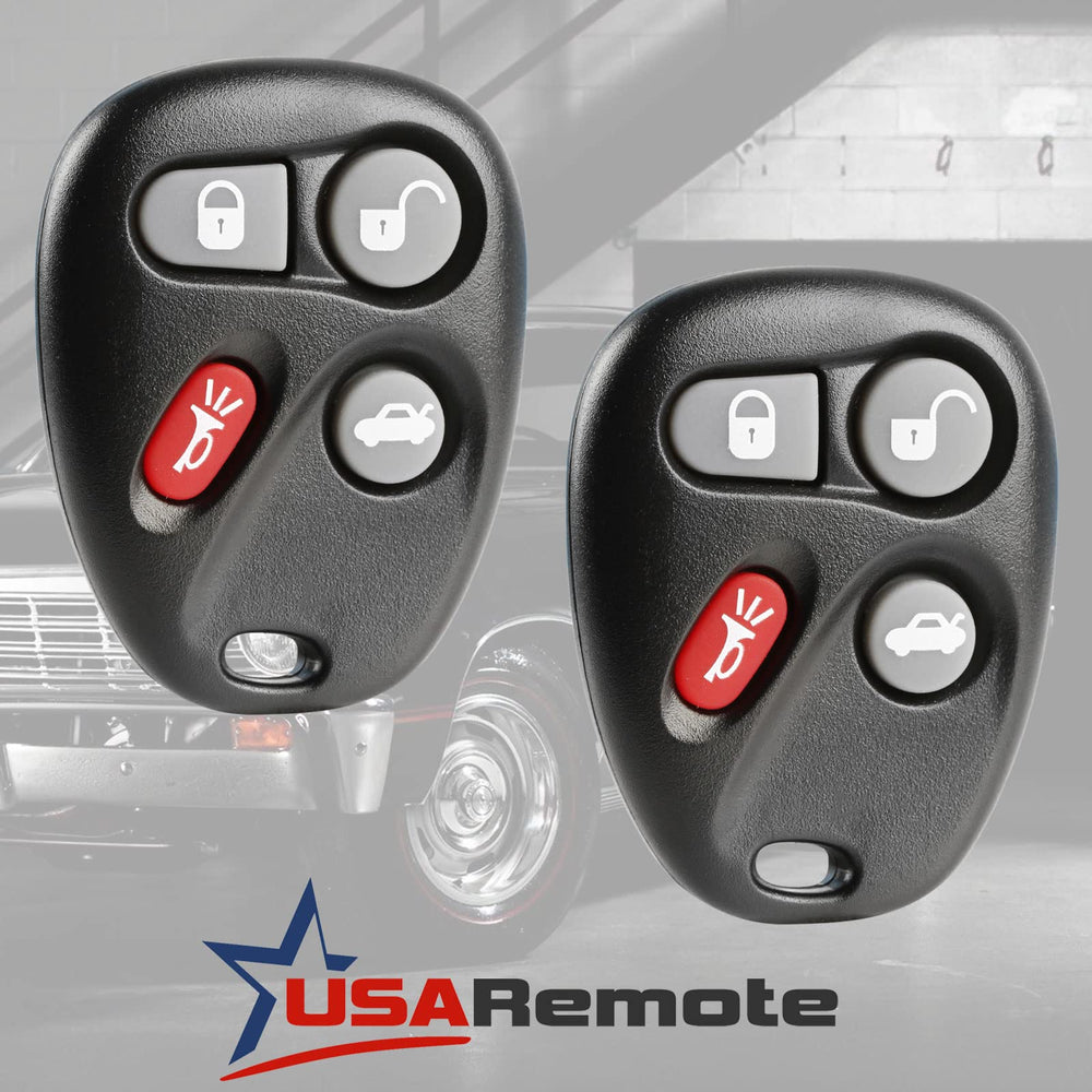 USARemote car key fob back view highlights button layout and branding.