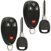 USARemote car key fob in silver for quick replacement for select GM models.