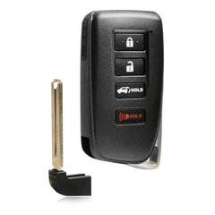 USARemote key fob front view for Lexus LX/RX, 4-button proximity