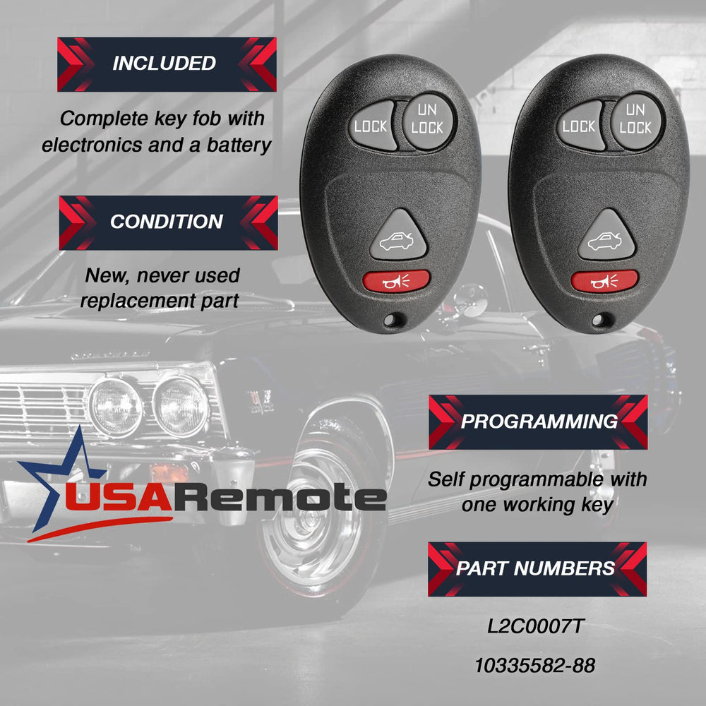 USARemote key fob for Rendezvous, side view with complete electronic assembly visible