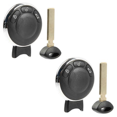 USARemote keyless 3-button remote front view for reliable car access.