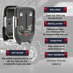 USARemote replacement shell for GMC Acadia—case-only product focusing on compatibility.