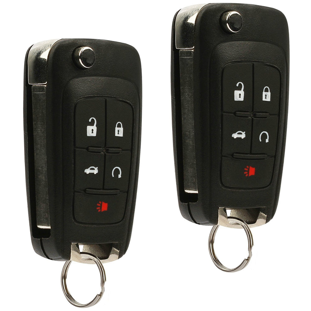 USARemote two-button flip fob front view for GM models