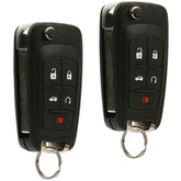 USARemote two-button flip fob front view for GM models