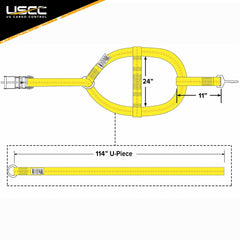 US Cargo Control twisted snap hooks help line up webbing quickly