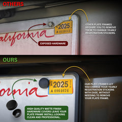 OEM fitment ensures alignment with standard license plates for Accord