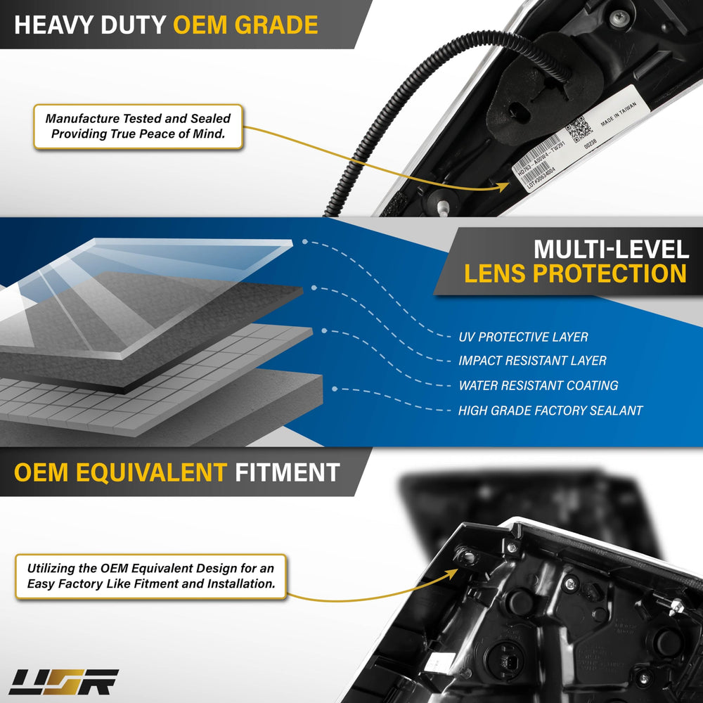 USR Unique Style Racing warranty information and packaging overview
