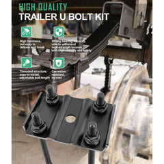 Ussuray included hex nuts and bolts simplify on-site replacements.