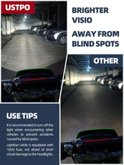 USTPO dirt bike light bar reaches 6000–6500K crisp white light
