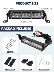 USTPO dirt bike light bar on handlebar mount for quick setup
