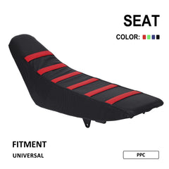 USTPO universal-fit dirt bike seat cover adapts to 50cc–450cc models