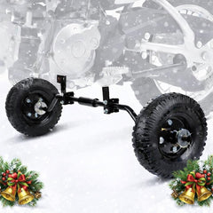 USTPO universal-fit wheels mounted on a 50cc bike for beginners
