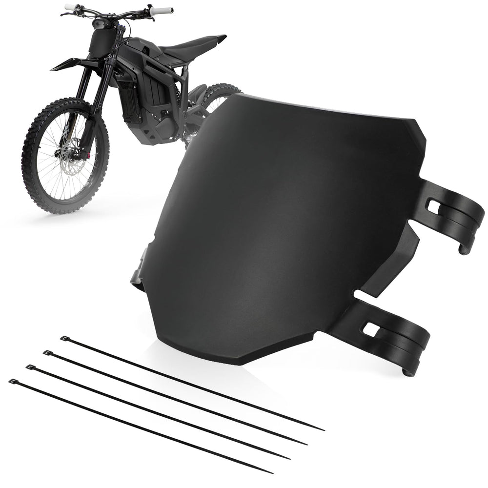 USTPO curved front number plate fits Surron for a tidy cockpit and secure fit