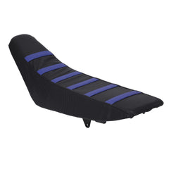 USTPO universal fitment seat cover on motorcycle adapts to most dirt bikes for easy upgrades.