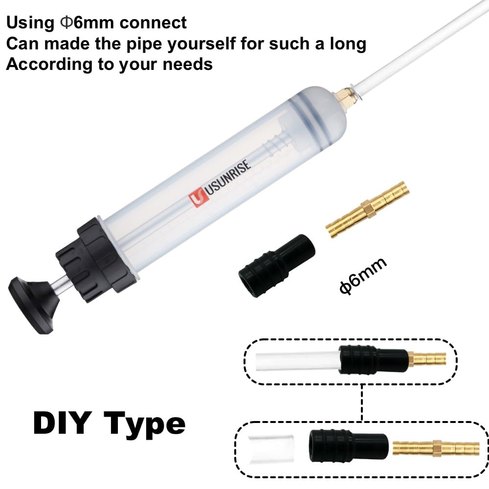 USUNRISE syringe with dual plunger seals prevents leakage.
