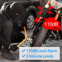 USUPERINK IP65 waterproof alarm shields your bike outdoors