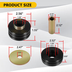 usvehj 9.4102G black mounts show robust finish.