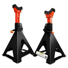 USYATO 6-ton jack stands with adjustable height for stable vehicle support.