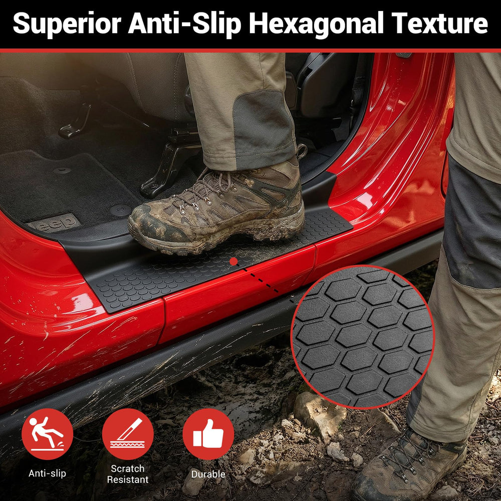 Utiiy door sill guards on Gladiator JT showing edge protection