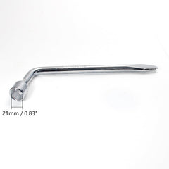 Utoolmart L-type lug wrench with extended handle for high torque