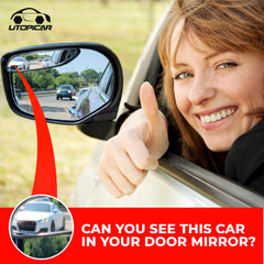Utopicar outdoor-rated adhesive keeps the mirror secure through weather and car washes