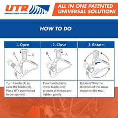 UTR bolt cleaning scene preps bolt for repair