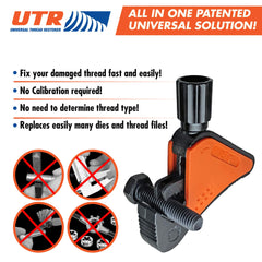 UTR Universal Thread Restorer side view showing compact versatility