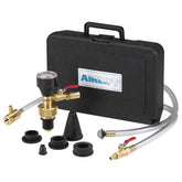 UView Airlift kit performing fast cooling system refill across heater core and radiator for time-saving maintenance.
