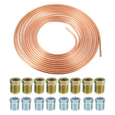 uxcell brake line 25ft tubing kit shows flexible copper-coated tubing for durable maintenance.