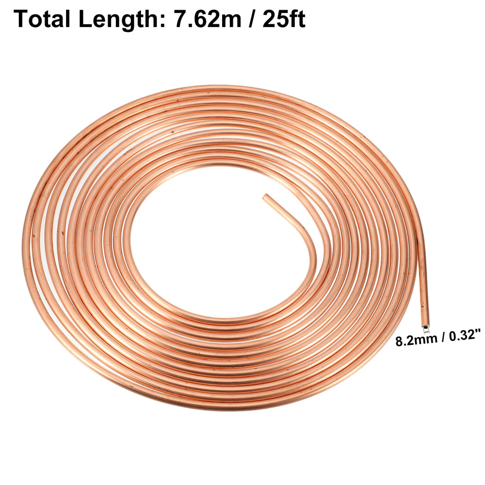 uxcell brake line inner-diameter 0.32 inch view indicates precise sizing.