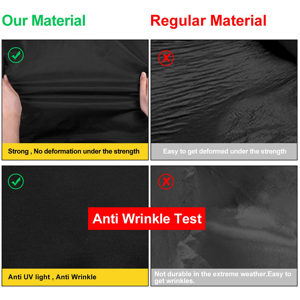 uxcell car cover shown during outdoor storage for long-lasting protection.