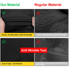 uxcell car cover shown during outdoor storage for long-lasting protection.
