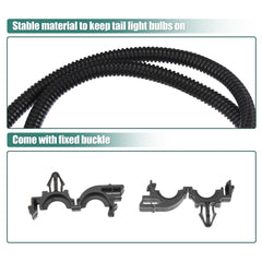 uxcell driver-side tail lamp wiring harness for GMC Sierra 3500HD 2015 enables steady rear signal